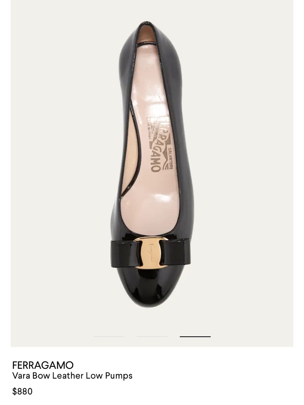 Salvatore Ferragamo Black Patent Vara Bow High heel Pump - Picture 1 of 6